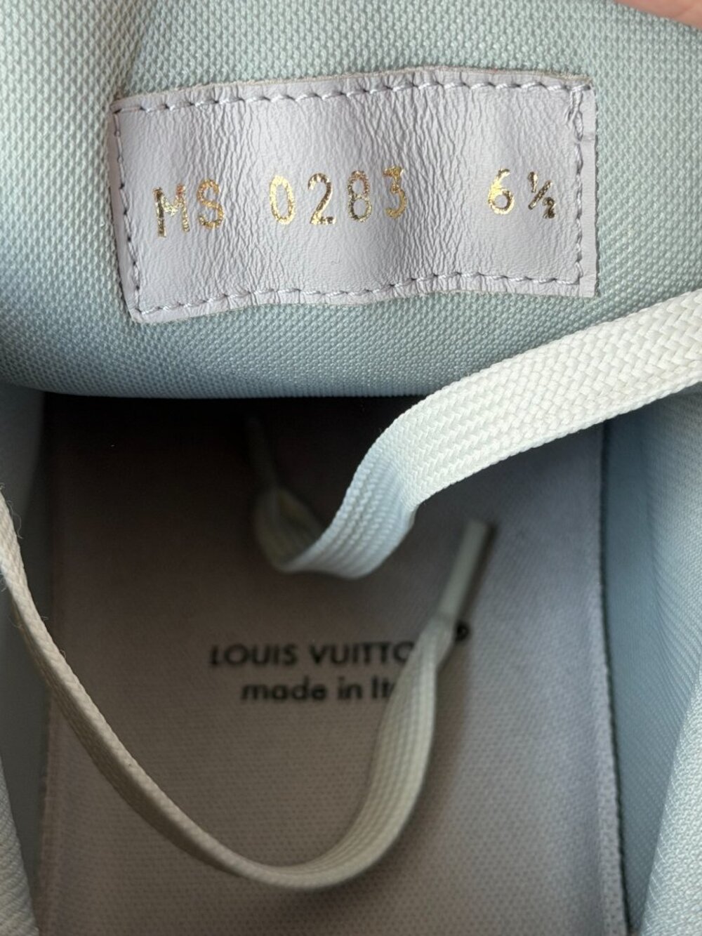 Louis Vuitton Black & Red Mesh Trainer - Picture 8 of 8